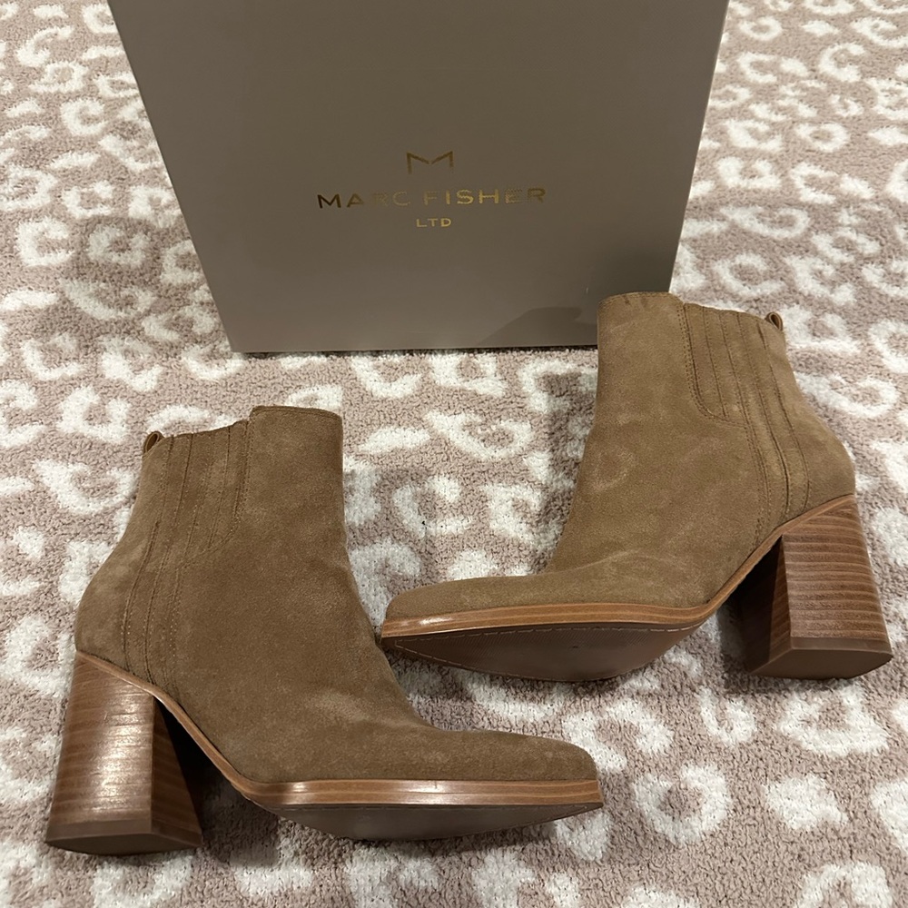 Marc Fisher Oshay booties size 6.5 medium natural stone